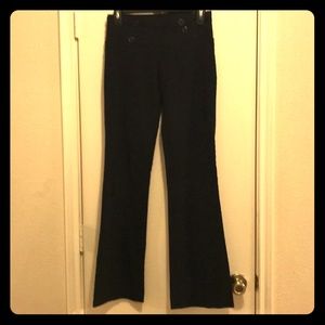 Size 1, Black slightly flared trouser pants.